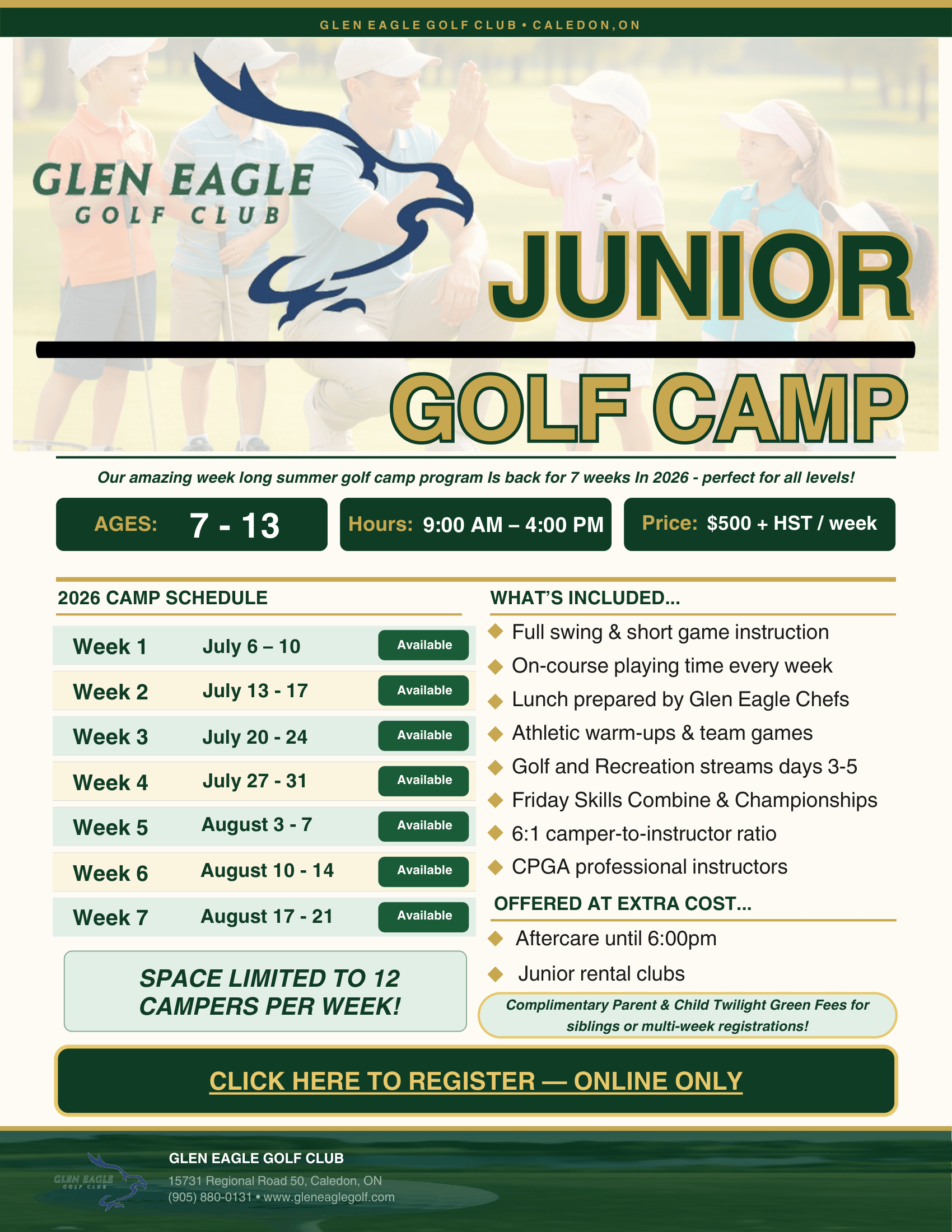 GE 2026 Junior Camp Poster